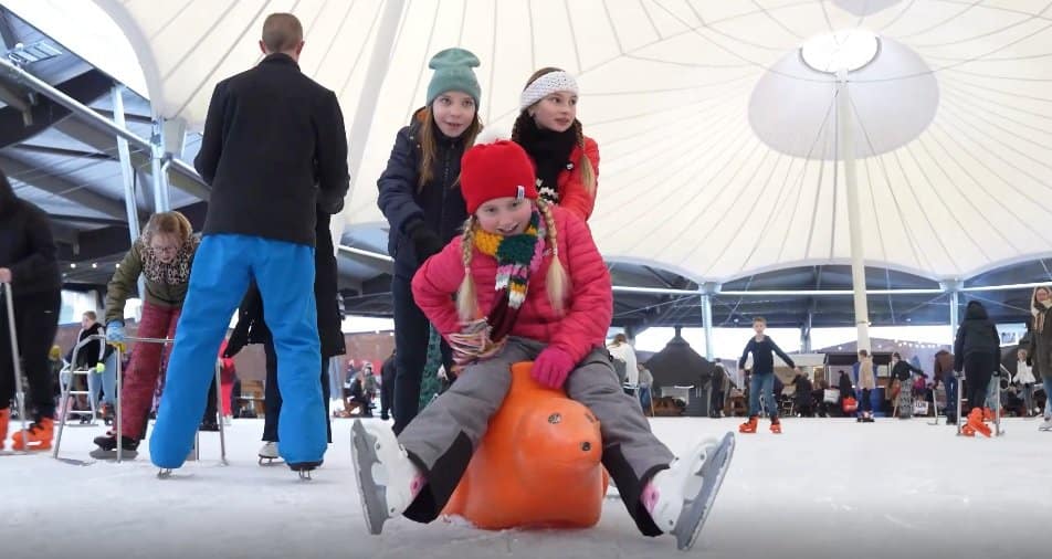Kinderfeestje ijsbaan Deventer